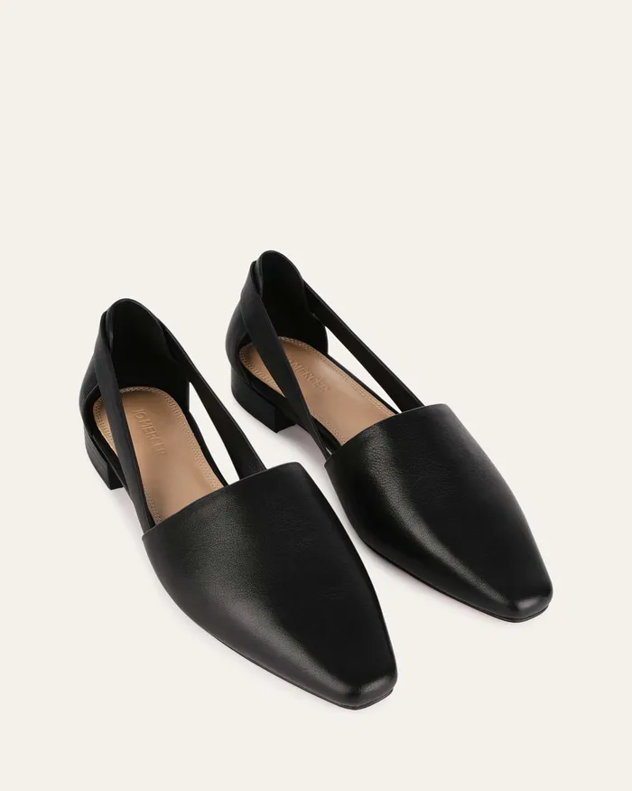 Willa casual flats black leather CASUAL jomercer Women Willa casual flats black leather CASUAL jomercer Women