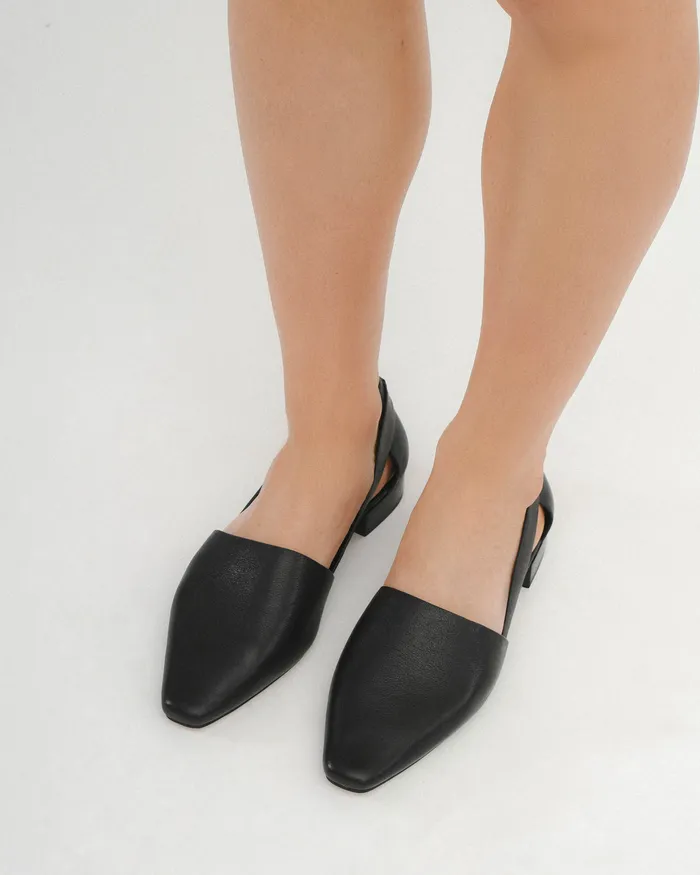 Willa casual flats black leather CASUAL jomercer Women Willa casual flats black leather CASUAL jomercer Women