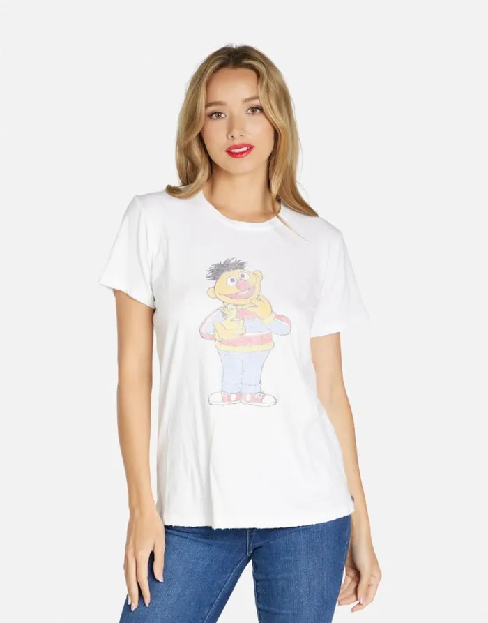 Wolf Ernie White Women Lauren Moshi Short Sleeve