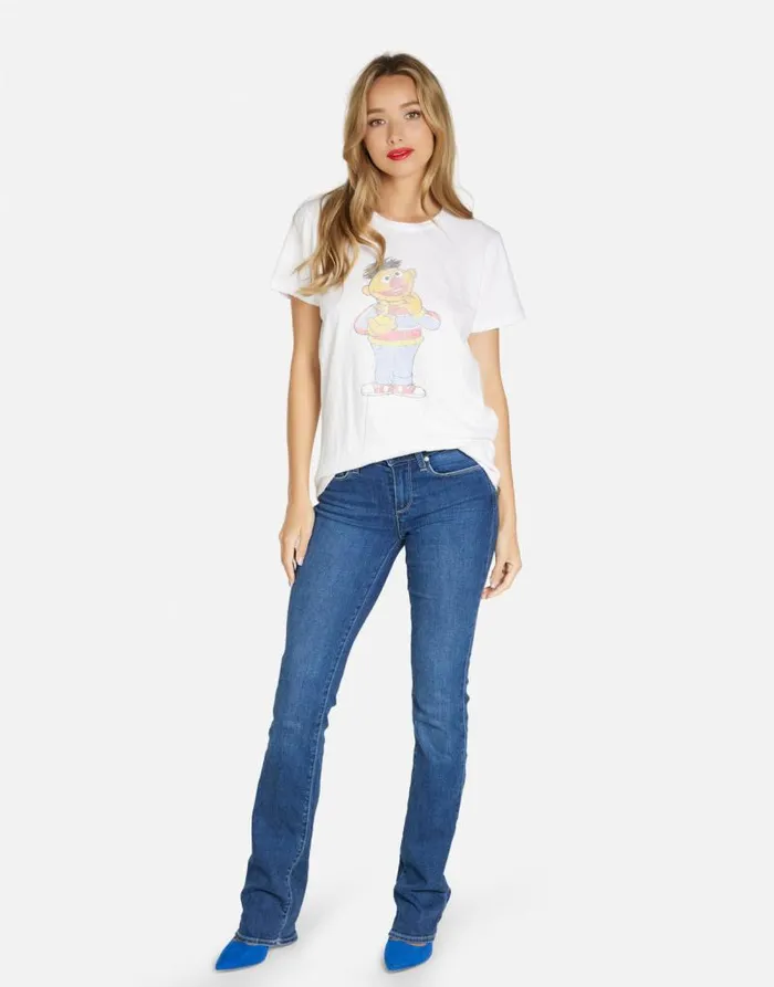 Wolf Ernie White Women Lauren Moshi Short Sleeve