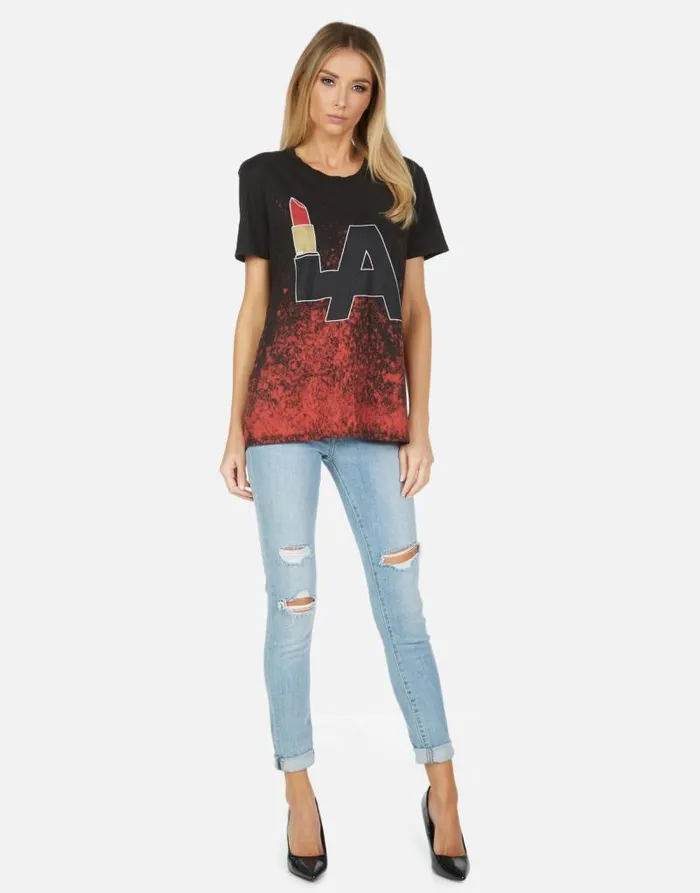 Wolf LA Lipstick Lipstick Wash Women Lauren Moshi Short Sleeve
