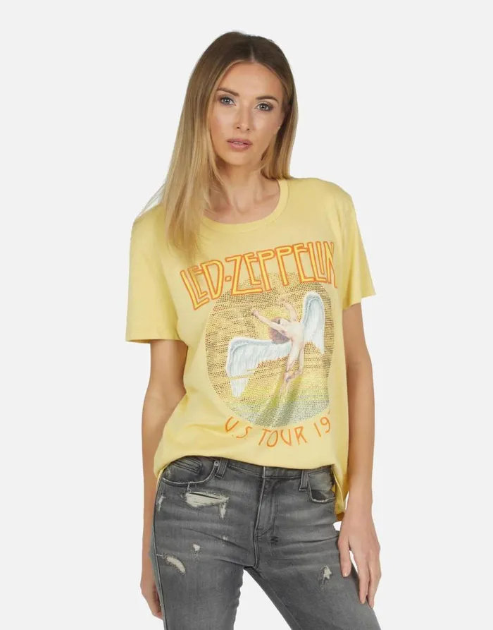 Wolf Led Zeppelin Pollen Women Lauren Moshi Short Sleeve