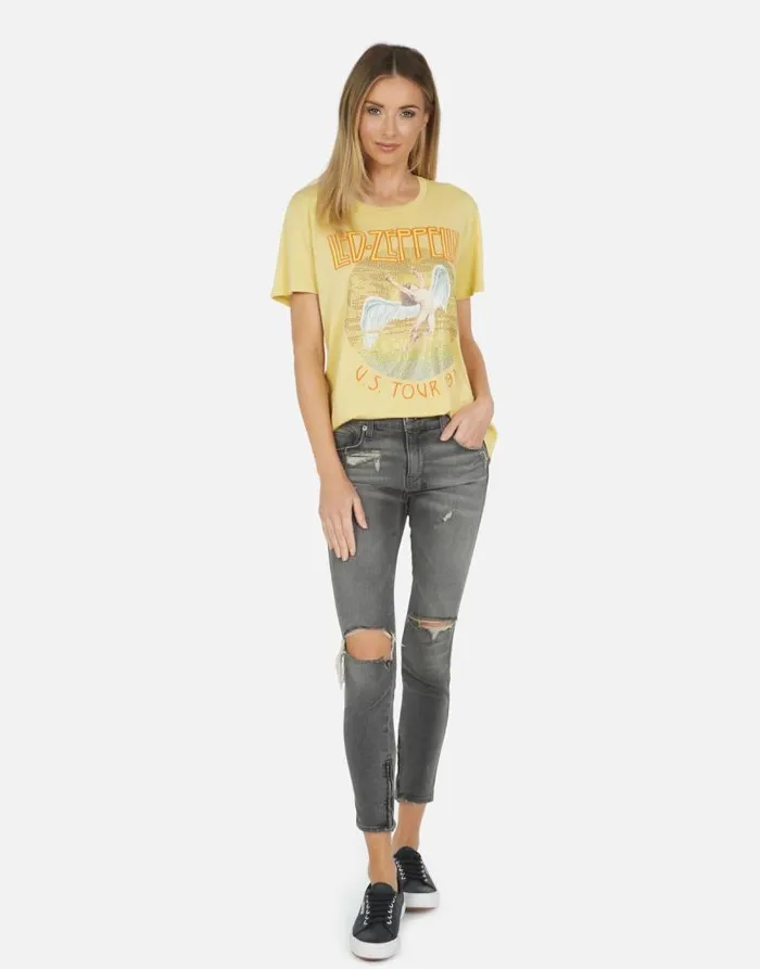 Wolf Led Zeppelin Pollen Women Lauren Moshi Short Sleeve