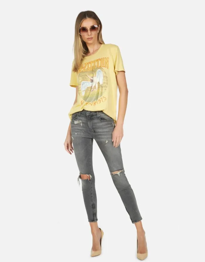 Wolf Led Zeppelin Pollen Women Lauren Moshi Short Sleeve