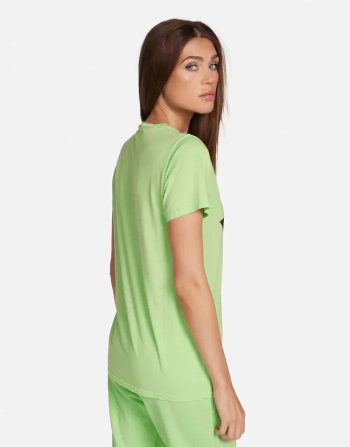 Wolf Love Star Bright Green Women Lauren Moshi Short Sleeve