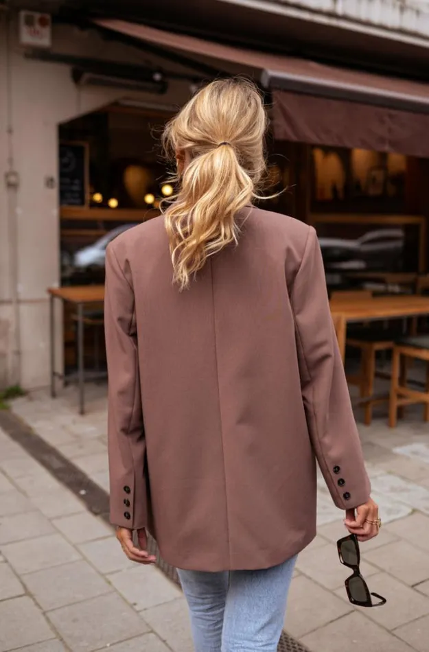 Women039s Clothing Blazers Easy Clothes Chocolate Lucia Blazer