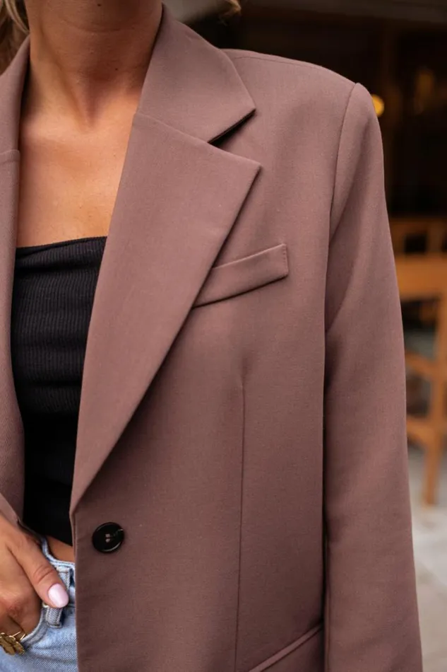 Women039s Clothing Blazers Easy Clothes Chocolate Lucia Blazer
