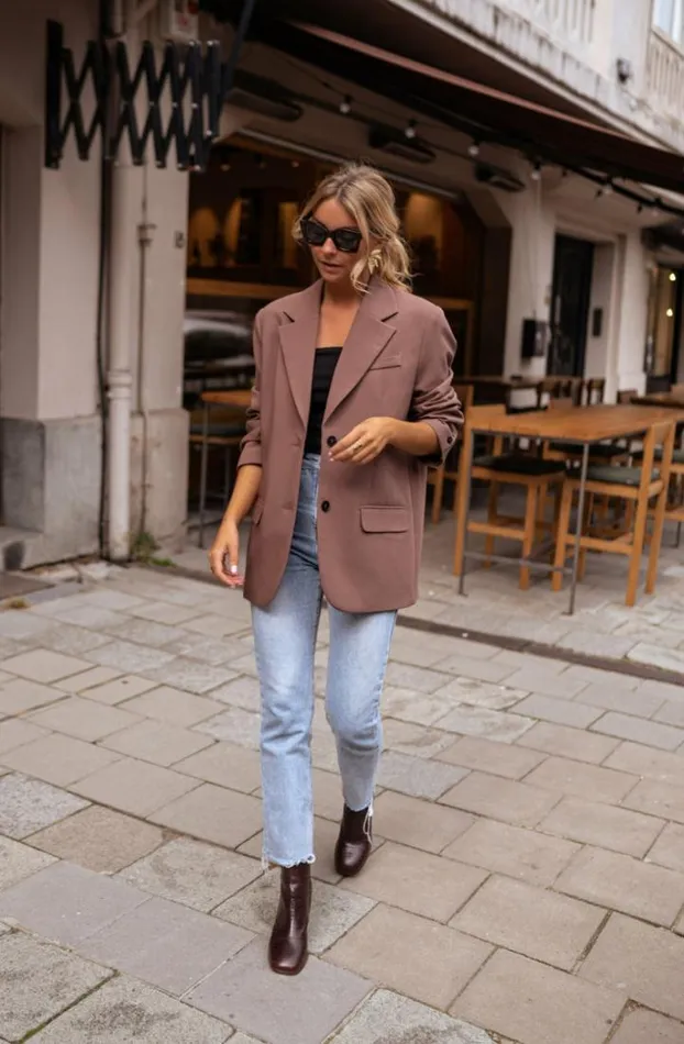 Women039s Clothing Blazers Easy Clothes Chocolate Lucia Blazer