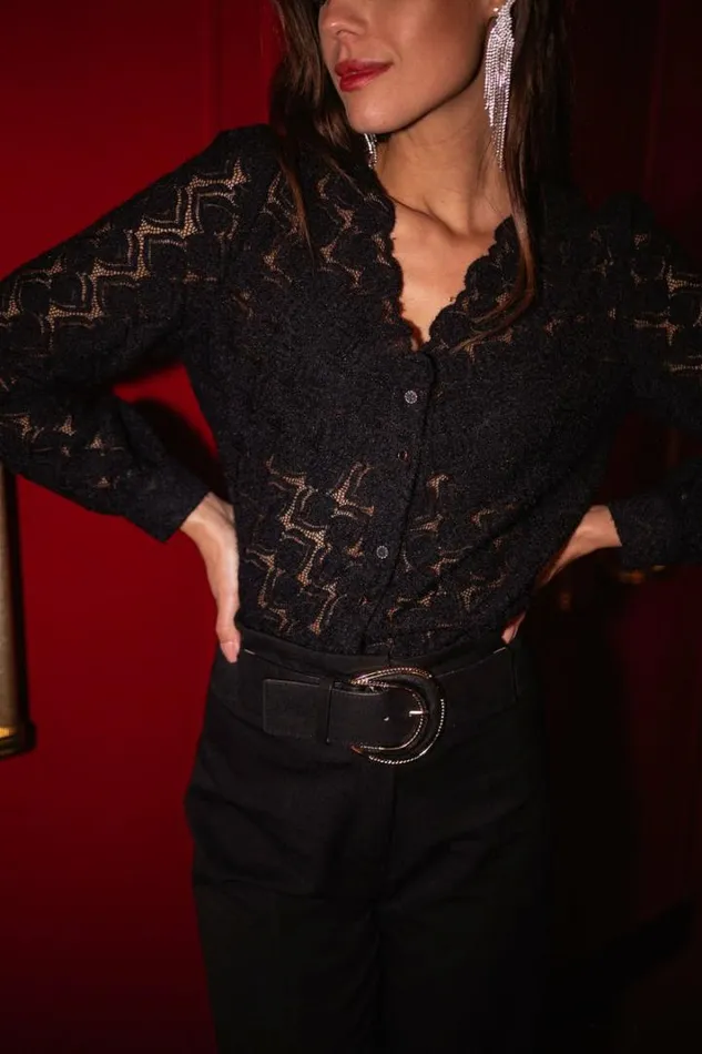 Women039s Clothing Blouses Easy Clothes Black Morgane Blouse Black