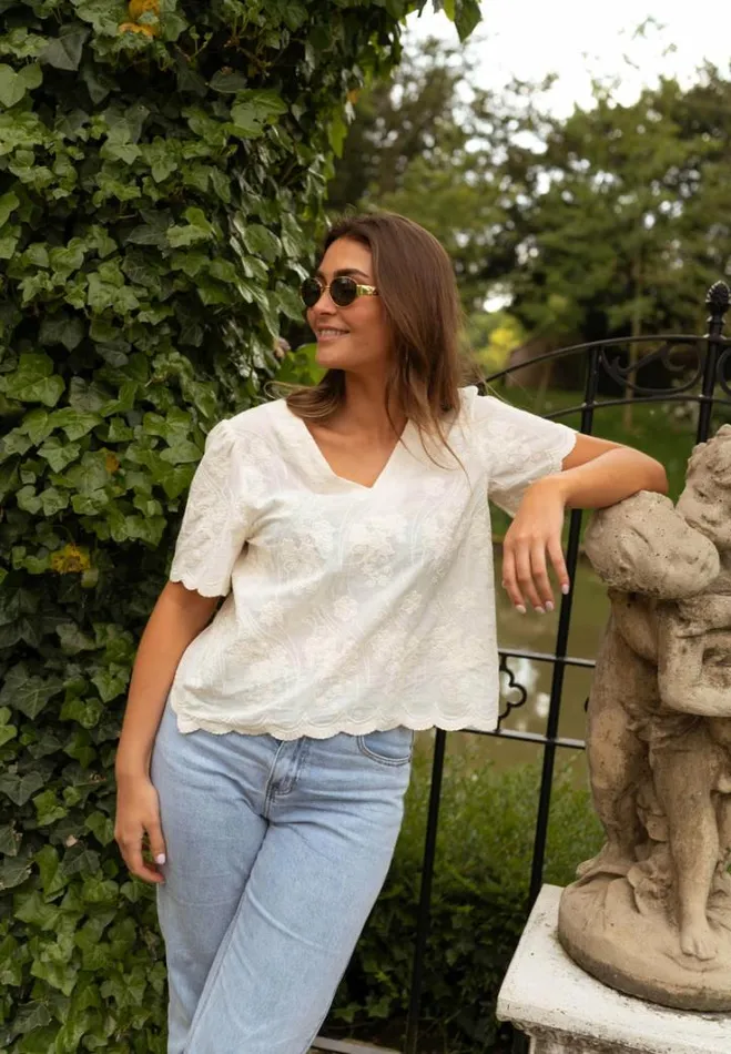 Women039s Clothing Blouses Easy Clothes Ecru Clothilde Blouse Women039s Clothing Blouses Easy Clothes Ecru Clothilde Blouse