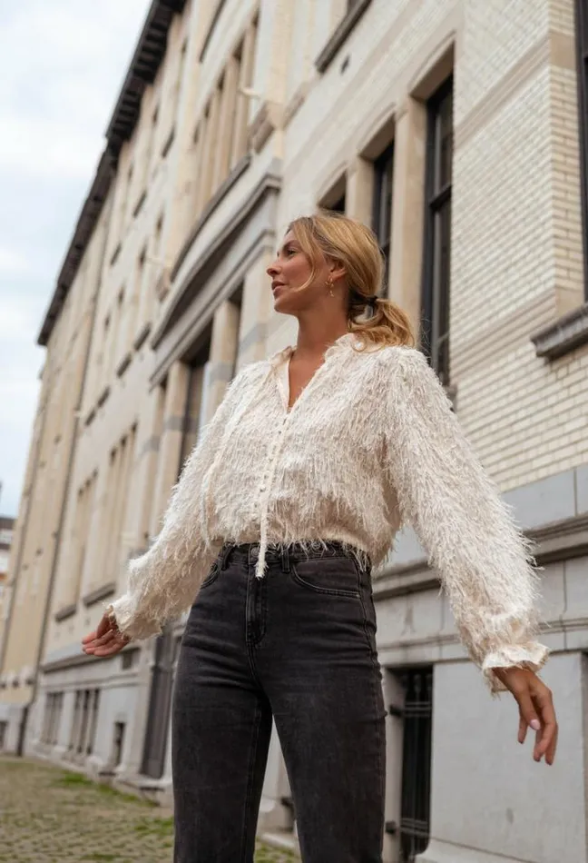 Women039s Clothing Blouses Easy Clothes Ecru Gorgia Blouse Women039s Clothing Blouses Easy Clothes Ecru Gorgia Blouse