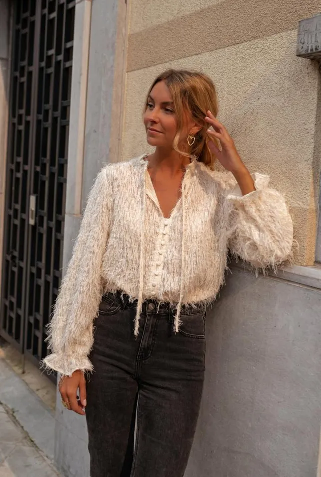 Women039s Clothing Blouses Easy Clothes Ecru Gorgia Blouse Women039s Clothing Blouses Easy Clothes Ecru Gorgia Blouse