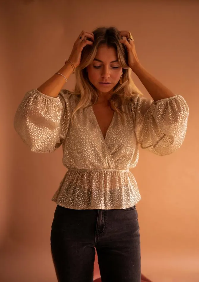 Women039s Clothing Blouses Easy Clothes Golden Aidan Blouse Golden