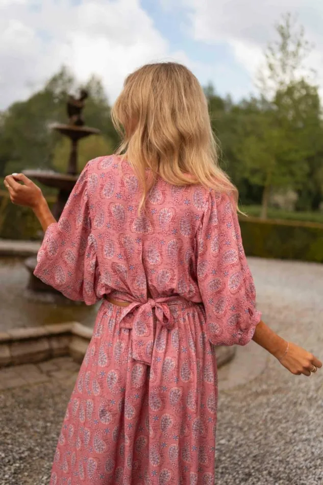 Women039s Clothing Blouses Easy Clothes Pink Patterned Karlou Blouse Women039s Clothing Blouses Easy Clothes Pink Patterned Karlou Blouse