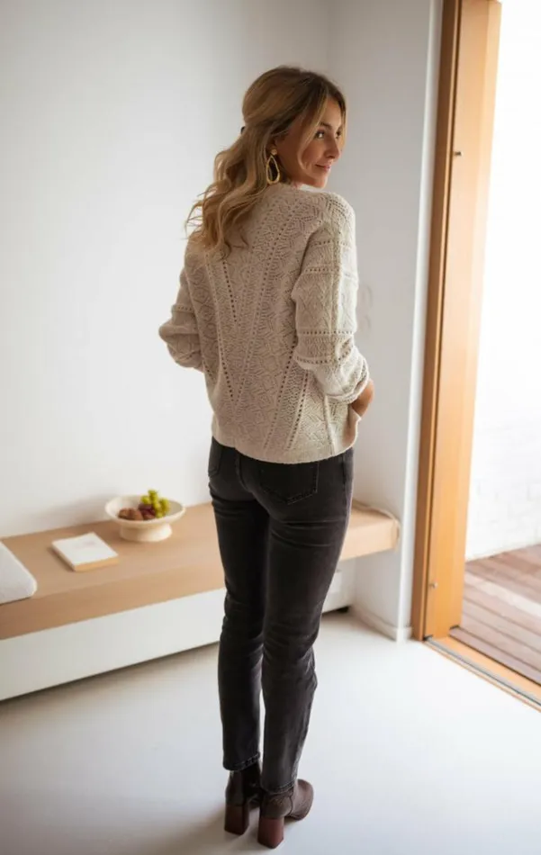 Women039s Clothing Cardigans Easy Clothes Beige Xavier Cardigan Beige