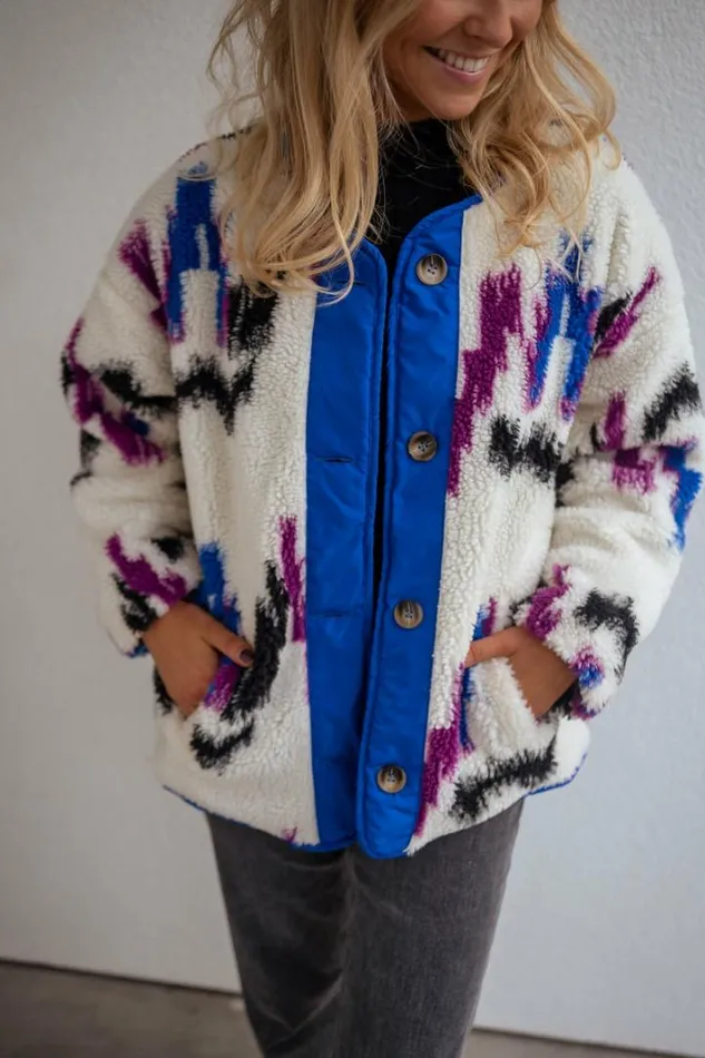 Women039s Clothing Coats Easy Clothes Patterned Joshua Faux Sheep Fur Jacket