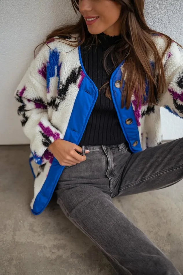 Women039s Clothing Coats Easy Clothes Patterned Joshua Faux Sheep Fur Jacket Women039s Clothing Coats Easy Clothes Patterned Joshua Faux Sheep Fur Jacket