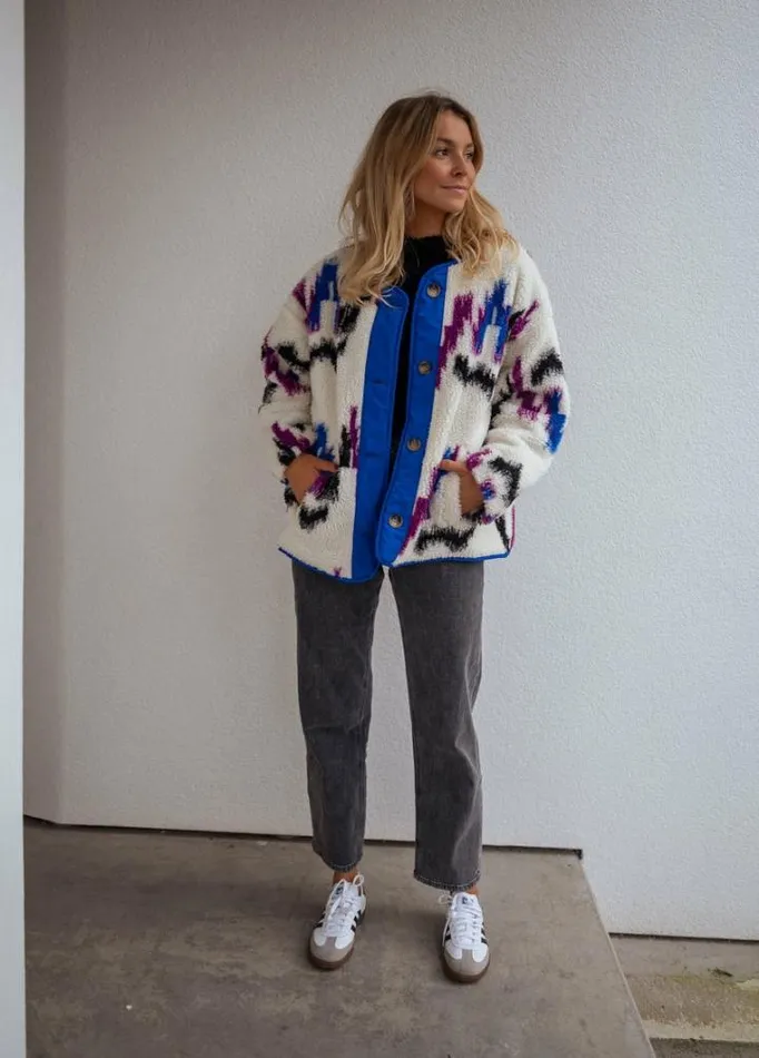 Women039s Clothing Coats Easy Clothes Patterned Joshua Faux Sheep Fur Jacket Women039s Clothing Coats Easy Clothes Patterned Joshua Faux Sheep Fur Jacket