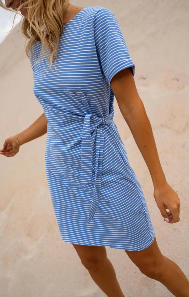 Women039s Clothing Dresses Easy Clothes Blue And White Striped Floriane Dress Women039s Clothing Dresses Easy Clothes Blue And White Striped Floriane Dress