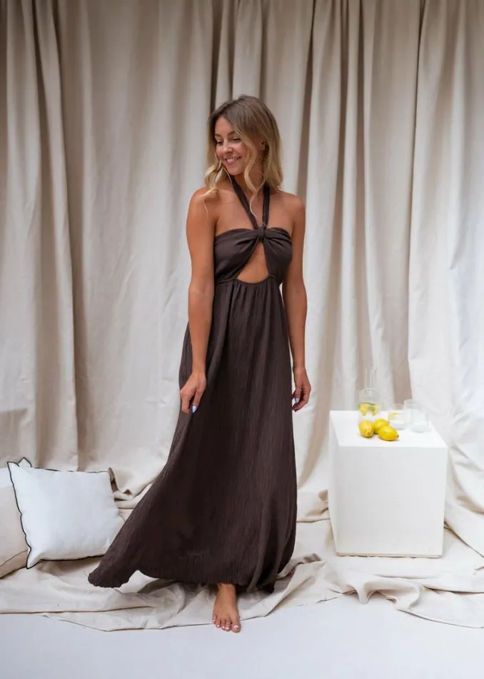Women039s Clothing Dresses Easy Clothes Chocolate Zineb Dress Women039s Clothing Dresses Easy Clothes Chocolate Zineb Dress