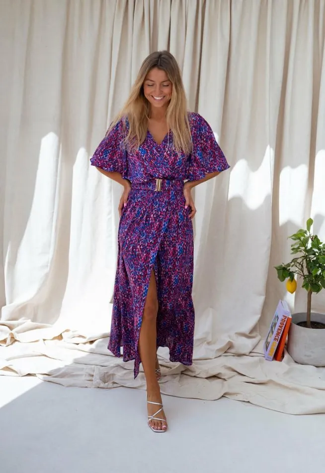 Women039s Clothing Dresses Easy Clothes Pink And Blue Ariana Dress Pink and Blue
