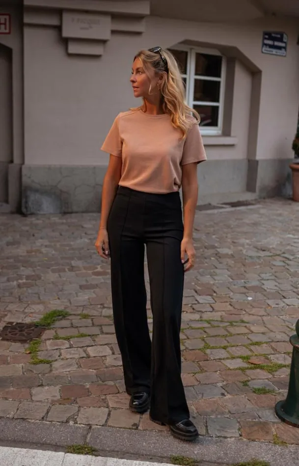 Women039s Clothing Pants and Jeans Easy Clothes Black Linou Pants