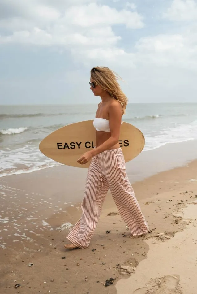 Women039s Clothing Pants and Jeans Easy Clothes Ecru And Red Striped Lamya Pants Women039s Clothing Pants and Jeans Easy Clothes Ecru And Red Striped Lamya Pants