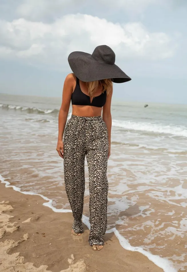 Women039s Clothing Pants and Jeans Easy Clothes Leopard Clarou Pants