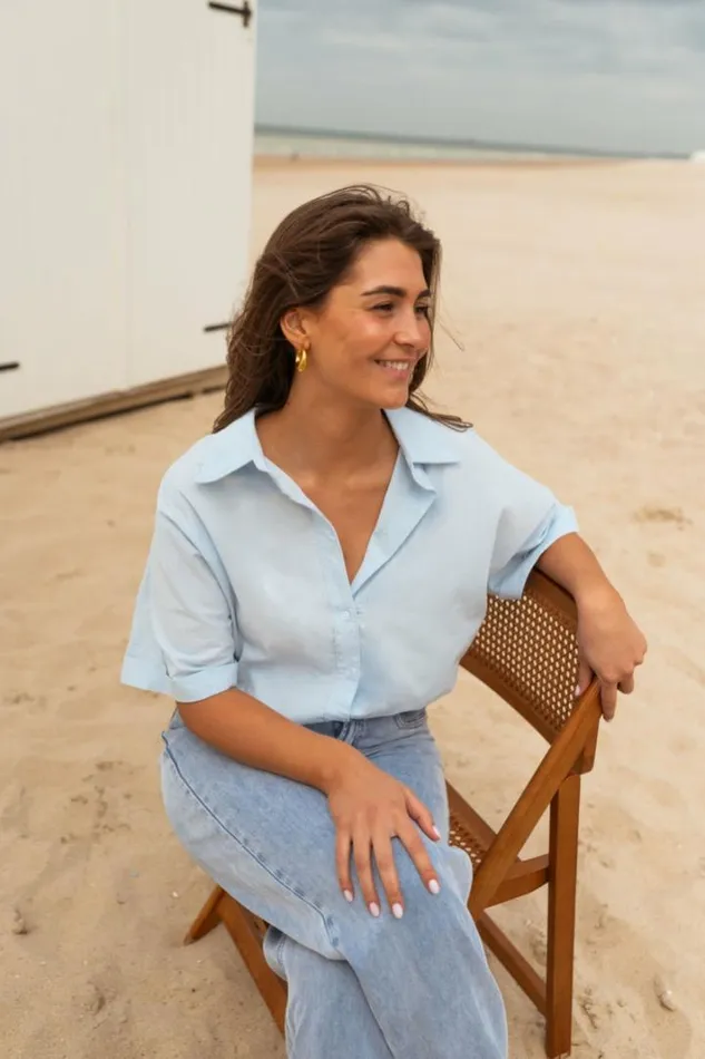 Women039s Clothing Shirts Easy Clothes Blue Nelya Shirt Women039s Clothing Shirts Easy Clothes Blue Nelya Shirt