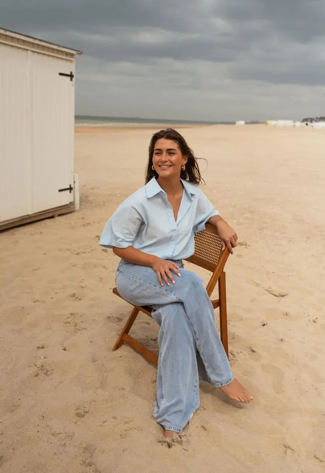 Women039s Clothing Shirts Easy Clothes Blue Nelya Shirt Women039s Clothing Shirts Easy Clothes Blue Nelya Shirt