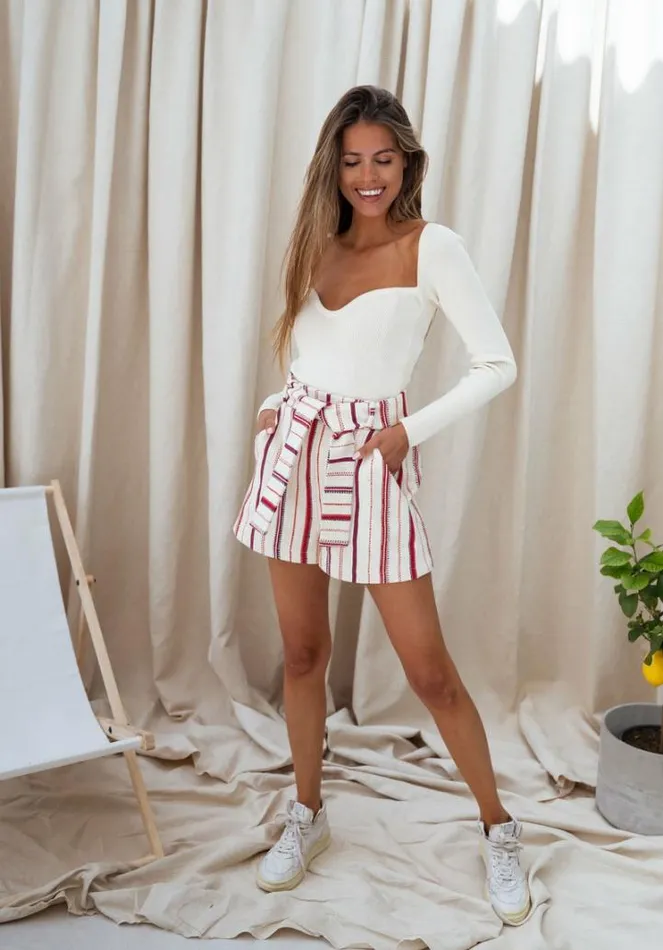 Women039s Clothing Shorts Easy Clothes Striped Sixtine Shorts Women039s Clothing Shorts Easy Clothes Striped Sixtine Shorts