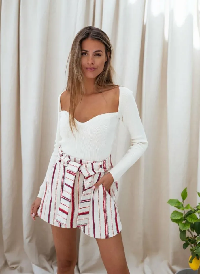 Women039s Clothing Shorts Easy Clothes Striped Sixtine Shorts Women039s Clothing Shorts Easy Clothes Striped Sixtine Shorts