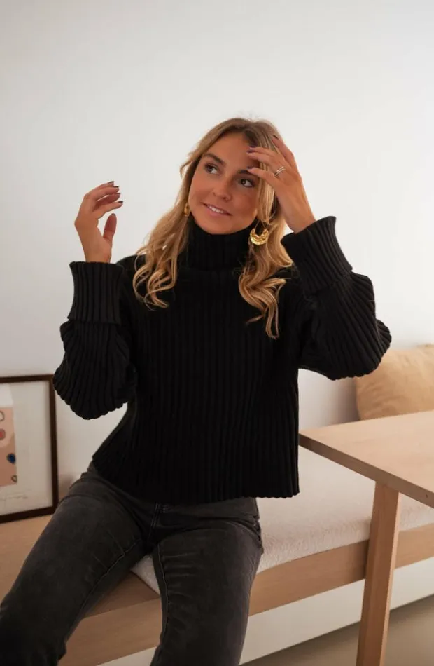 Women039s Clothing Sweaters Easy Clothes Black Georgia Sweater Black