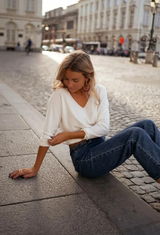 Women039s Clothing Sweaters Easy Clothes Ecru Bouma Thin Sweater Ecru