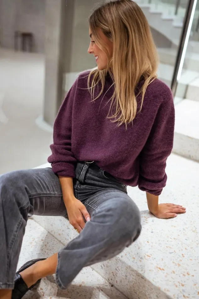 Women039s Clothing Sweaters Easy Clothes Plum Delya Sweater Plum Women039s Clothing Sweaters Easy Clothes Plum Delya Sweater Plum