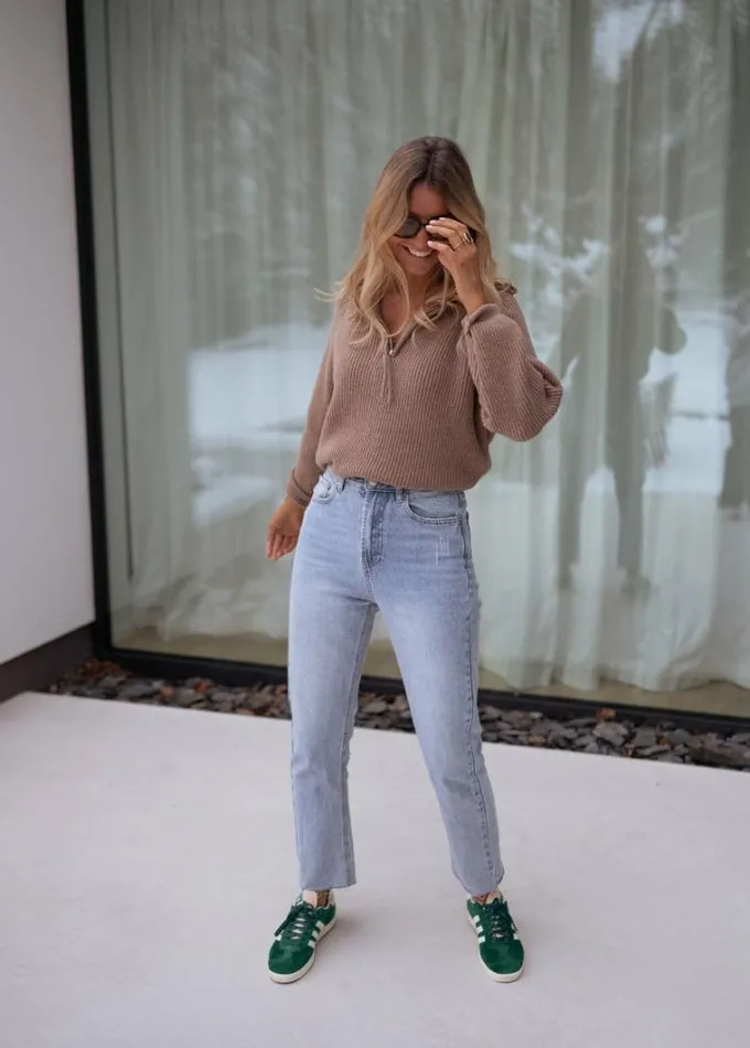 Women039s Clothing Sweaters Easy Clothes Taupe Eddy Sweater