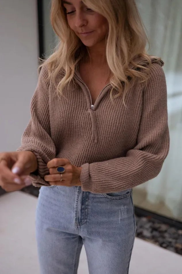 Women039s Clothing Sweaters Easy Clothes Taupe Eddy Sweater