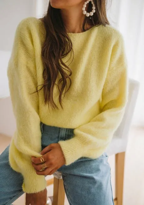 Women039s Clothing Sweaters Easy Clothes Yellow Francesca Sweater Yellow Women039s Clothing Sweaters Easy Clothes Yellow Francesca Sweater Yellow