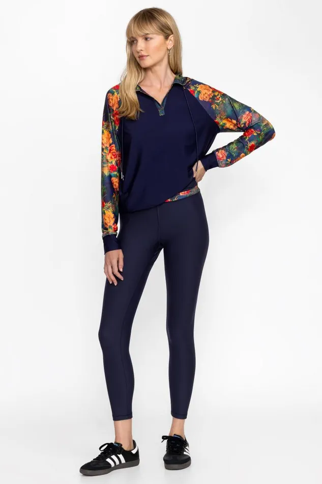 Women Active Johnny Was BEE ACTIVE CONTRAST WAISTBAND LEGGING Catalina Women Active Johnny Was BEE ACTIVE CONTRAST WAISTBAND LEGGING Catalina