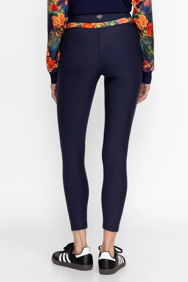 Women Active Johnny Was BEE ACTIVE CONTRAST WAISTBAND LEGGING Catalina Women Active Johnny Was BEE ACTIVE CONTRAST WAISTBAND LEGGING Catalina