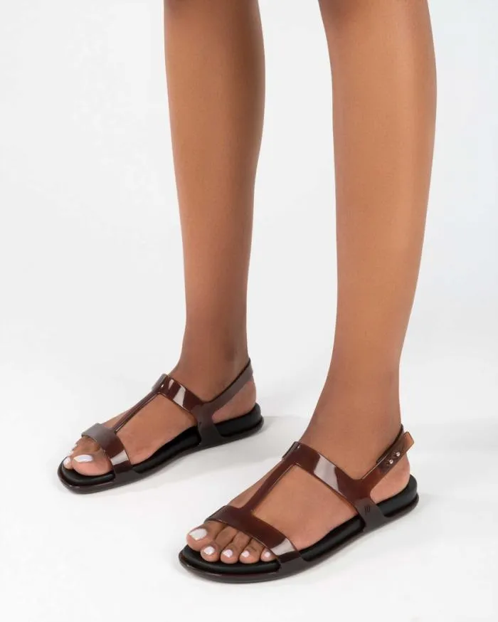 Women Adore Clear Brownblack Melissa Sandals