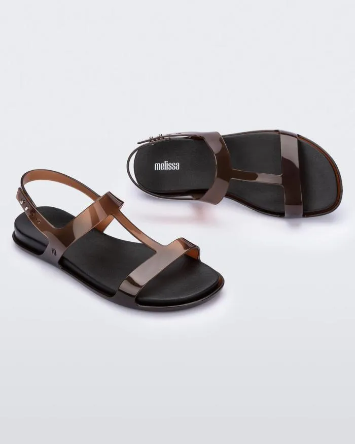 Women Adore Clear Brownblack Melissa Sandals