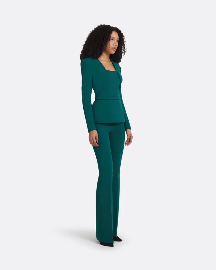 Women Alexa Alpine Green Trousers Alpine Green Trousers Safiyaa