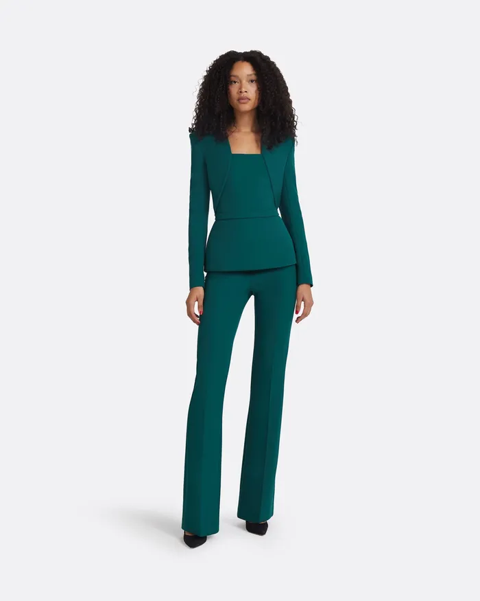 Women Alexa Alpine Green Trousers Alpine Green Trousers Safiyaa