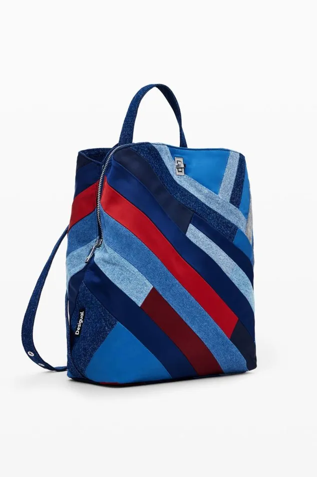 Women Backpacks Desigual Denim Patch Backpack