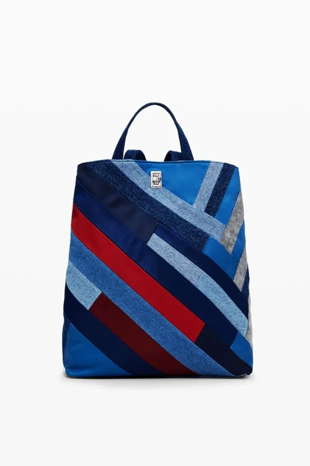 Women Backpacks Desigual Denim Patch Backpack