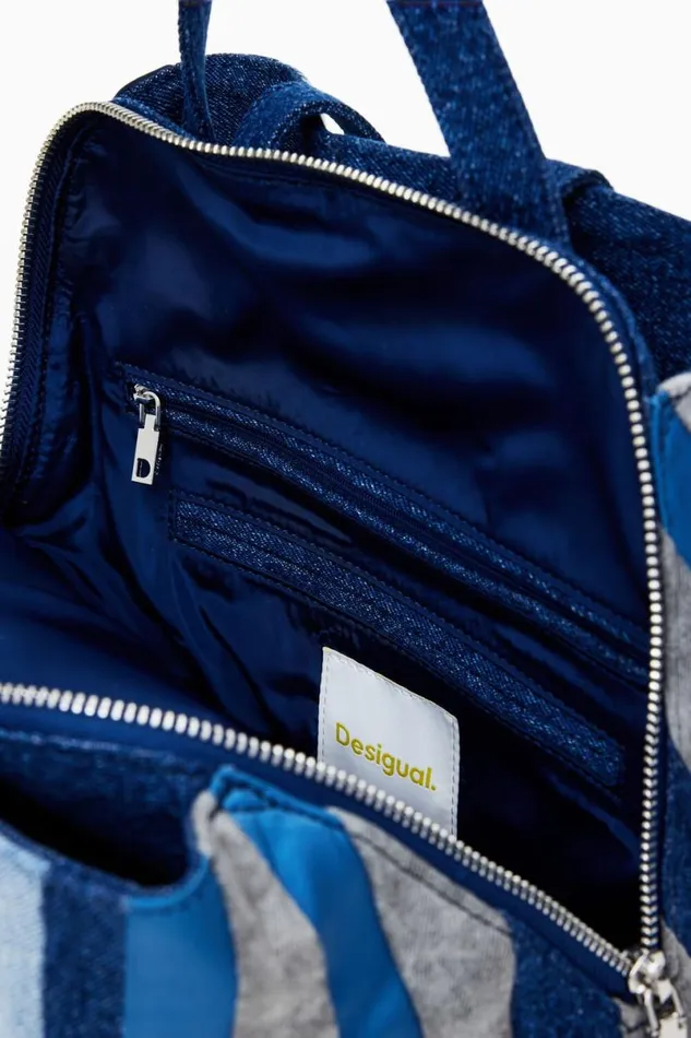 Women Backpacks Desigual Denim Patch Backpack