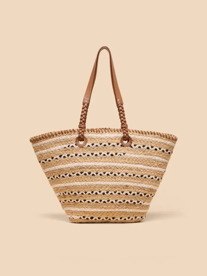 Women BAGS and PURSES White Stuff Demi Jute Large Tote Natural Multi Women BAGS and PURSES White Stuff Demi Jute Large Tote Natural Multi
