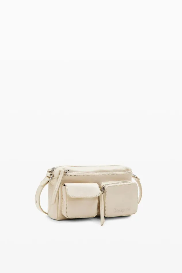 Women Bags Desigual Small Pockets Leather Crossbody Bag
