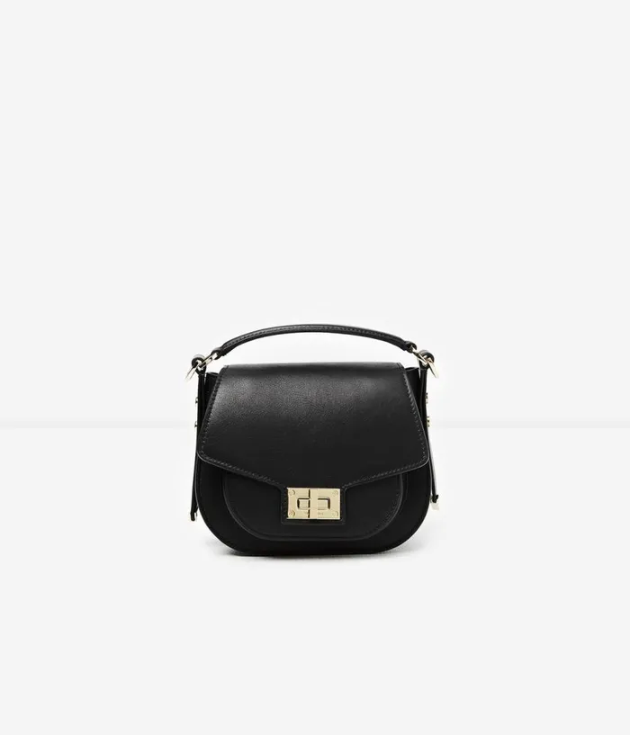 Women Bags THE KOOPLES Hobo Mini Leather Bag In Black